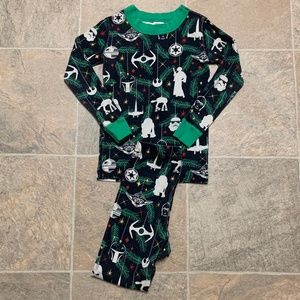 Hanna Andersson Pajamas Toddler Christmas PJs Star Wars 4T